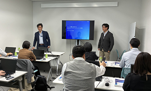 デジタルフォレンジック研修の様子